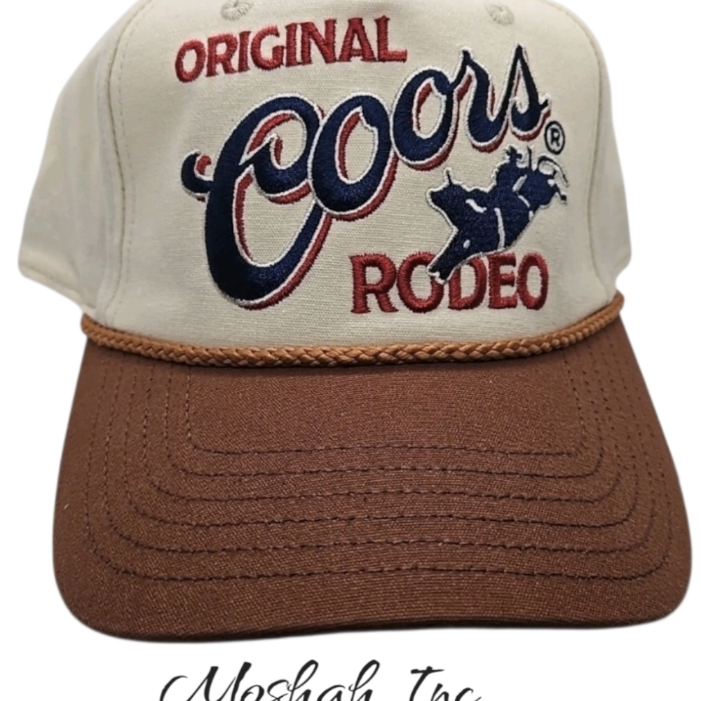Original Coors Rodeo Beer Hat. Coors Banquet. SnapBack New With Tags! OS